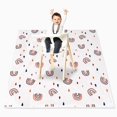 thumbnail image 3 of Non Slip Baby High Chair Floor Mat for Baby, Multi Functional Crawling Pad with Granular Latex Material, 3 of 7