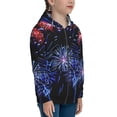 thumbnail image 5 of Naloa Glasses And Fireworks Teenage Zipper Hoodie, Long Sleeve Zip Up Hoodies Casual Jackets Tops for 7-12 Years-Small, 5 of 6
