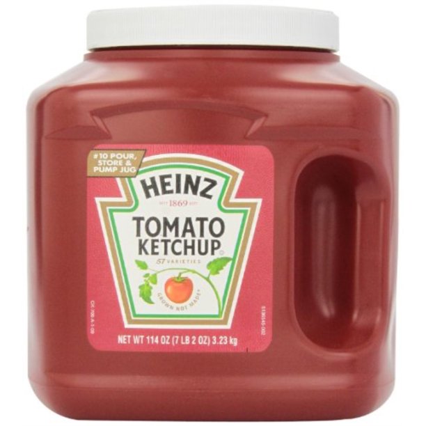 heinz tomato ketchup jug, 114 ounce