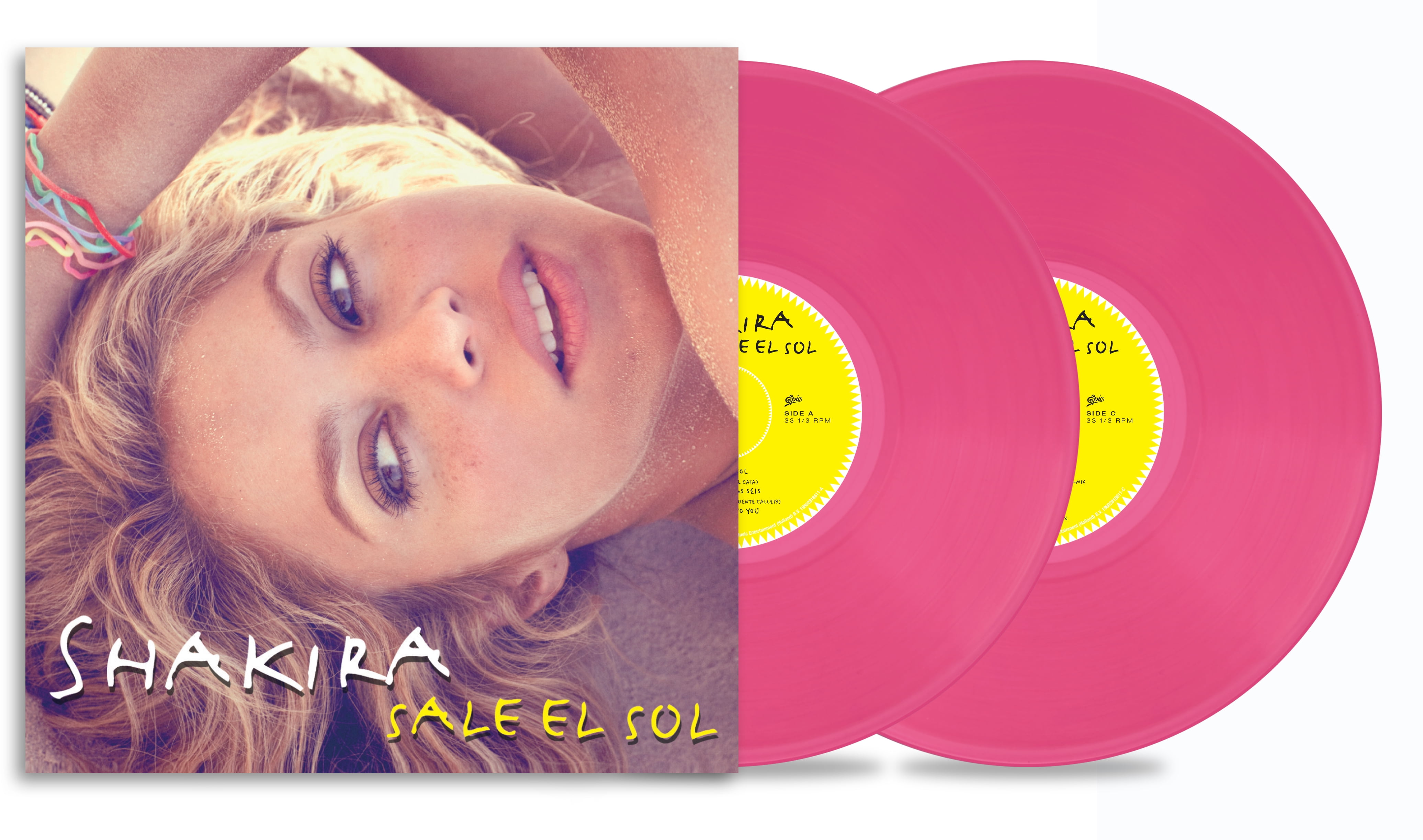 欧2LP Shakira Shakira.　(Pink &amp; Purple Vinyl) 19658884591 RCA 未開封 /00660 Shakira. (10th Anniversary Pink & Purple 2LP) – Musicstation.be