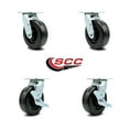 thumbnail image 2 of Tool Box Caster Wheel Set – 6 Inch Phenolic Swivel Casters – SCC, 2 of 2