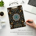 thumbnail image 4 of FMSHPON Vintage Boho Style Print Clipboard Hardboard Wood Nursing Clip Board and Pull for Standard A4 Letter 13x9 inches, 4 of 7
