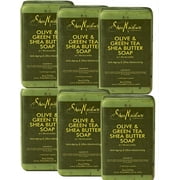 Shea Moisture Soap 8 Ounce Bar Olive & Green Tea Shea Butter (235Ml) (6 Pack)