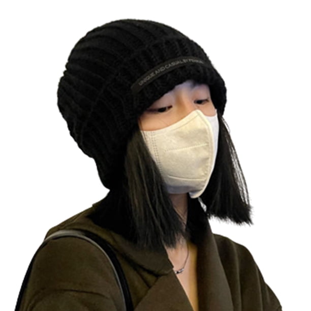 Guardurnaity Gorro de punto para correr para hombres y mujeres, gorro portátil para acampar y viajar para estudiantes, gorro cálido elástico a la moda para Sombreros Negro Guardurnaity AP013126-01