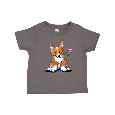 

Inktastic Flower Corgi Boys or Girls Toddler T-Shirt
