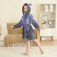 thumbnail image 4 of FORMRS Kids Bathrobe Unisex Hooded Robe Toddler Pajamas Sleepwear, Size 7-9T, Moonlight Mountain, 4 of 7