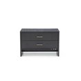 thumbnail image 6 of Modern Dark Gray Ash Nightstand with Two Drawers, 6 of 6