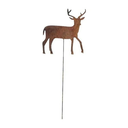 Deer Rusted Garden Stake