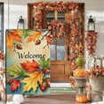 thumbnail image 7 of Oioii Welcome Fall Garden Flags 12x18in,Pumpkin Autumn Yard Flag for Outside Maple Leaf, Thanksgiving Garden Flag Sunflower, Fall Outdoor Decorations, 7 of 7