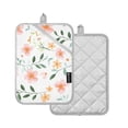 thumbnail image 2 of ALAZA Floral Pot Holders Set of 2 Heat Resistant Kitchen Oven Mitts, 2 of 7