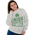 thumbnail image 4 of Irish Swag St Patrick's Day Shamrock Sweatshirt for Men or Women Brisco Brands M, 4 of 6