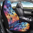 thumbnail image 4 of Jeiento Palm Tree Car Seat Cover 1 PCS Front Car Seats Protector Vehicle Cushion Covers Hawaii Bucket Seats Cushion Covers Washable Auto Accessory Universal Fit for SUV Van Truck, 4 of 6