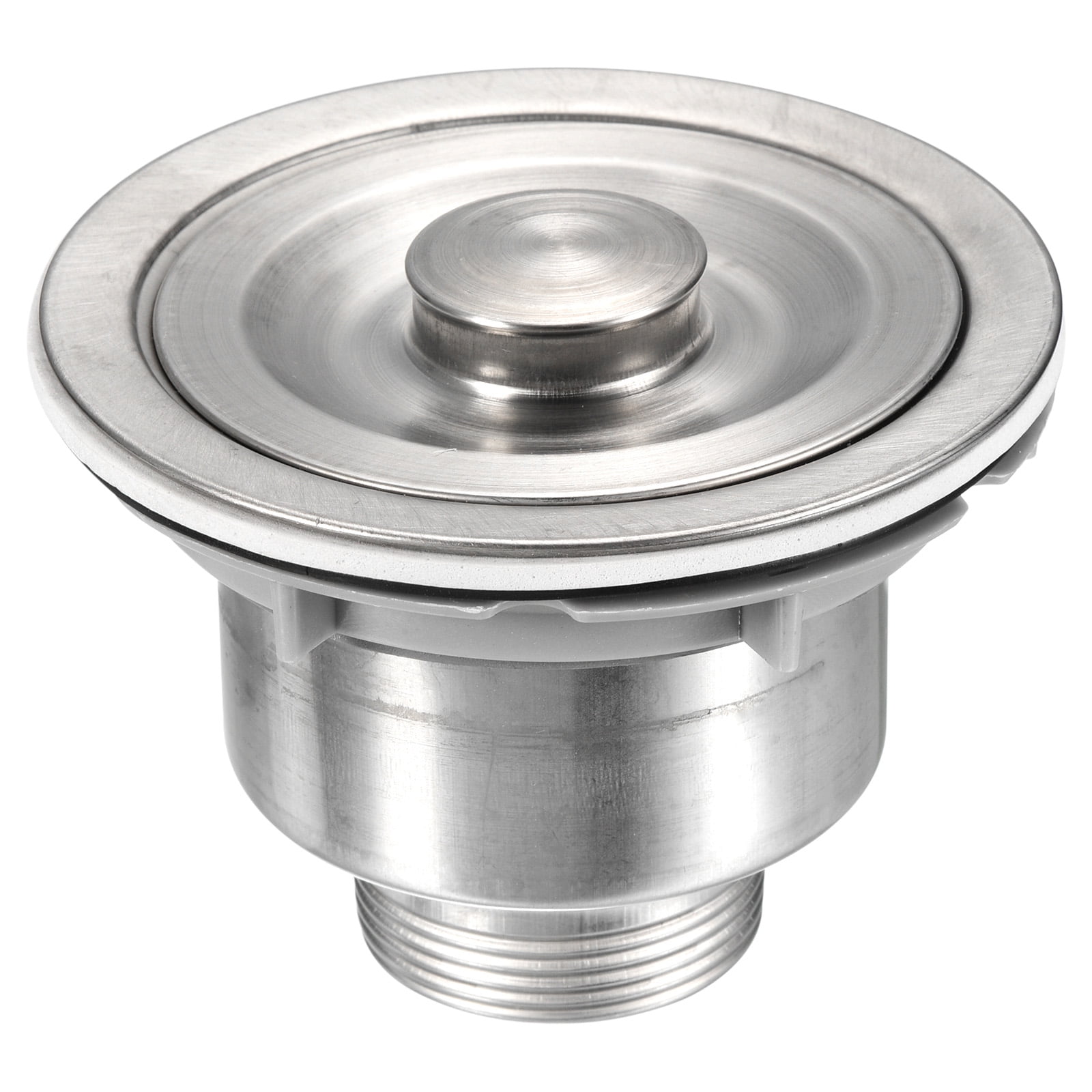 Uxcell Stainless Steel Removable Kitchen Sink Drainer Sink Strainer Basket Assembly Kit Silver