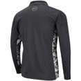 thumbnail image 4 of Men's Colosseum Charcoal Clemson Tigers OHT Military Appreciation Digital Camo Lightweight Quarter-Zip Pullover, 4 of 4