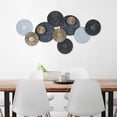 thumbnail image 6 of Stratton Home Decor Modern Blue and Gold Metal Plates Centerpiece Wall Decor, 6 of 6