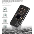 thumbnail image 5 of Compatible with Redmi Note 11 Pro Case Silicone TPU Plating, Xiaomi Redmi Note 11 Pro Case Cute Astronaut Pattern Phone Case with Stand (Redmi Note 11 Pro, Black), 5 of 13