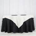 thumbnail image 5 of BalsaCircle 70"x70" Square Polyester Tablecloth - Ivory, 5 of 8