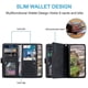 thumbnail image 5 of For Motorola Edge 50 Neo 5g Case Pu Leather Phone Cover With Zipper Wallet 9 Card Slots - Rose Gold, 5 of 5