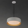 thumbnail image 4 of 25W 1 Led Pendant-10.75 Inches Tall And 16 Inches Wide-White/Gold Finish    -Traditional Installation Et2 Lighting E51013-Wtgld, 4 of 5