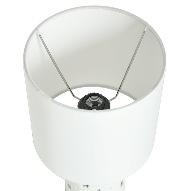 Your Zone Nightlight Table Lamp with White Shade, 8.5