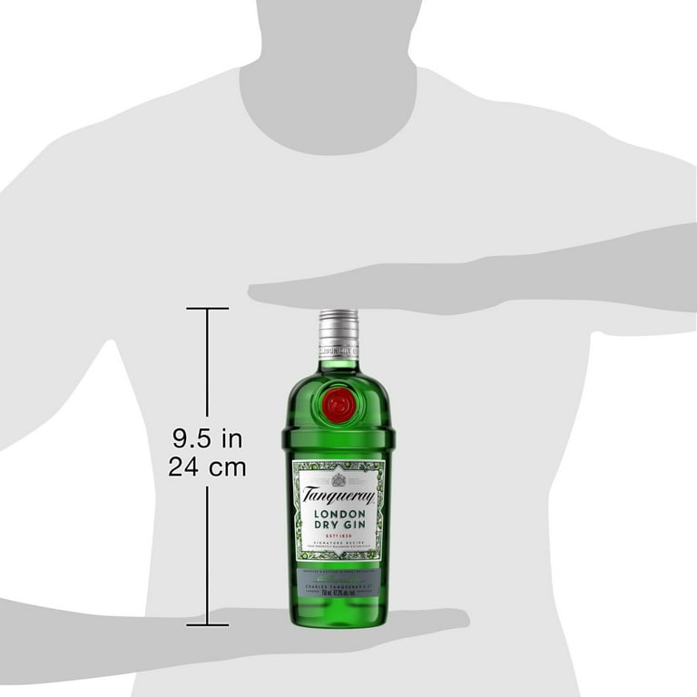 London Gin, 47% ABV Dry 750 ml, Tanqueray