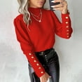 thumbnail image 2 of Timegard Long Sleeve Shirts for Women Button Solid Color Tops Blouse Work Office Casual Fitting Tops, 2 of 6