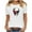 A40 White, variant on Funny Skull Heart Eye Graphic Tees for Women Halloween Spooky Print Casual Short Sleeve Crewneck T-Shirts Fall Gothic Party Tops Festive Holiday Shirts