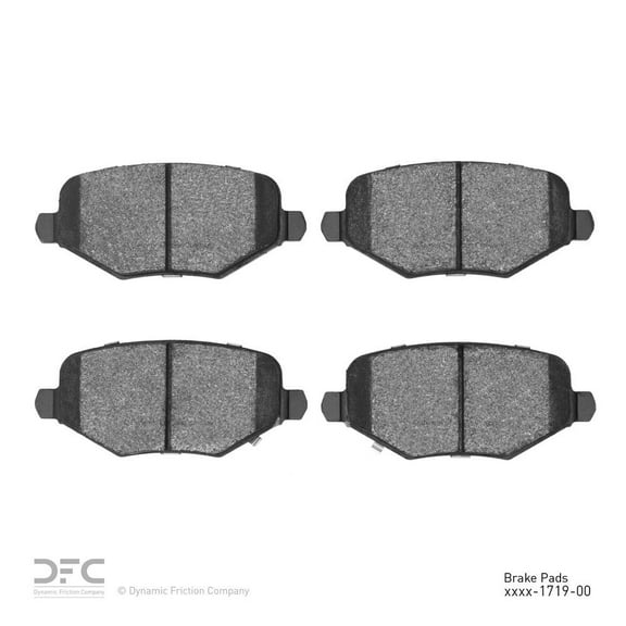 Dynamic 1551-1719-00 Advanced Brake Pads DFC 5000 Advanced Ceramic For 2012-2016 Chrysler Town & Country, 2012-2016 Dodge Grand Caravan