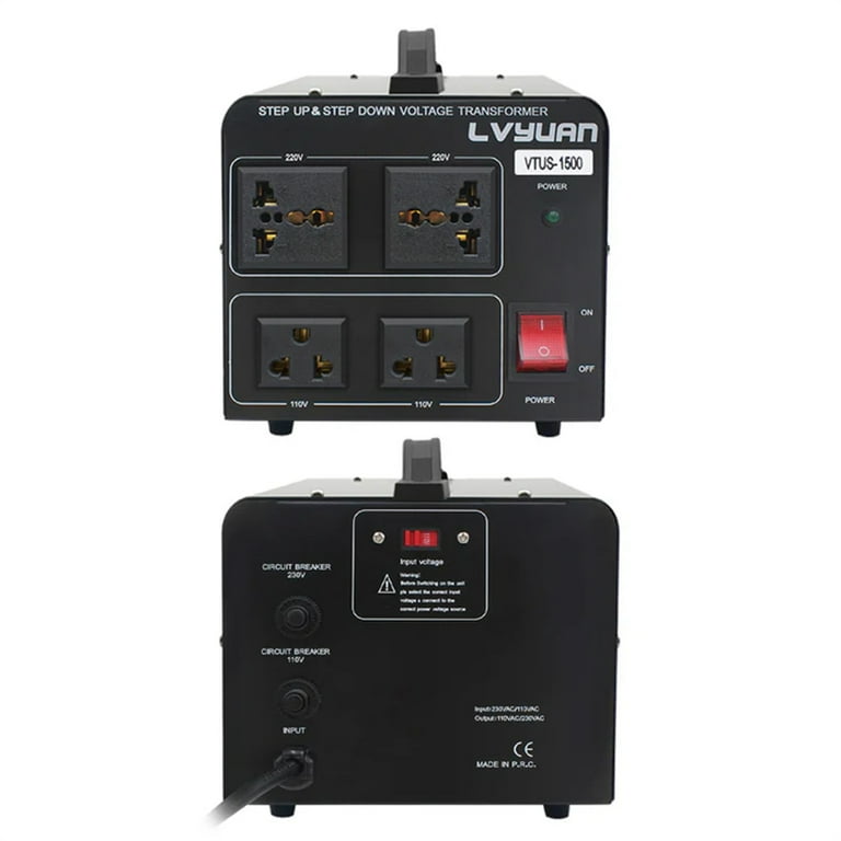 Amazon.co.jp: LVYUAN（リョクエン）1500W 海外国内両用型変圧器