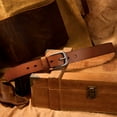 thumbnail image 6 of Fianmy Men’s Belt Genuine Leather Belts, Handmade Casual Jeans Belt for Men with Gift Box, 6 of 9