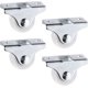 thumbnail image 1 of 4 ruedas fijas de 25 mm Ruedas de repuesto de plástico para muebles Ruedas direccionales para cajones, 1 of 5