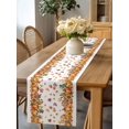 thumbnail image 6 of Fall Orange Maple Leaf Watercolor Table Runner 13x70in Non-Slip Cotton Linen Table Runners, Thanksgiving Pumpkin Sunflower Dresser Scarves TableRunner for Dinner Kitchen Dining Wedding Party, 6 of 9