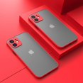 thumbnail image 1 of Luxury Matte Phone Case For iPhone 14 15 13 12 11 Pro Max Mini X XS XR 7 8 Plus SE 2 2020 Transparent Shockproof Bumper Cover, 1 of 7