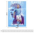 thumbnail image 2 of Kevin De Bruyne Manta de franela anti-pilling, suave, ligera, esponjosa y acogedora de lujo para hogar y cocina – Perfecta para niños y adultos,127 cm × 177.8 cm, 2 of 6