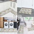 thumbnail image 5 of White Christmas Wreath Pattern Kitchen Rugs Sets Of 2,Anti Fatigue Kitchen Mat Rugs Non Slip Washable,Decorative Kitchen Floor Mats for Kitchen,Sink,Laundry,17"x30"+17"x47", 5 of 7