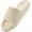 Beige, variant on Ecetana Pillow Slippers for Women Non Slip Shower Slides Bathroom Sandals