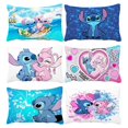 thumbnail image 2 of Funda de almohada de Stitch Disney, bonita, de 50 x 30 cm, cojín de peluche con dibujos animados de anime, decoración para sala de estar, dormitorio, regalo de cumpleaños para niños, 2 of 4
