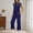 BU1, variant on HAIJIE womens linen set two Piece Easter Sets for Women Summer Spring Lou-nge Sets Travel Vacation Outfits Cap Sleeve Side Slit Wide Leg Pants (BU2,XL)