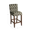 thumbnail image 4 of HomePop Geo Brights Warm Gray Upholstered Barstool 29" bar height, 4 of 4