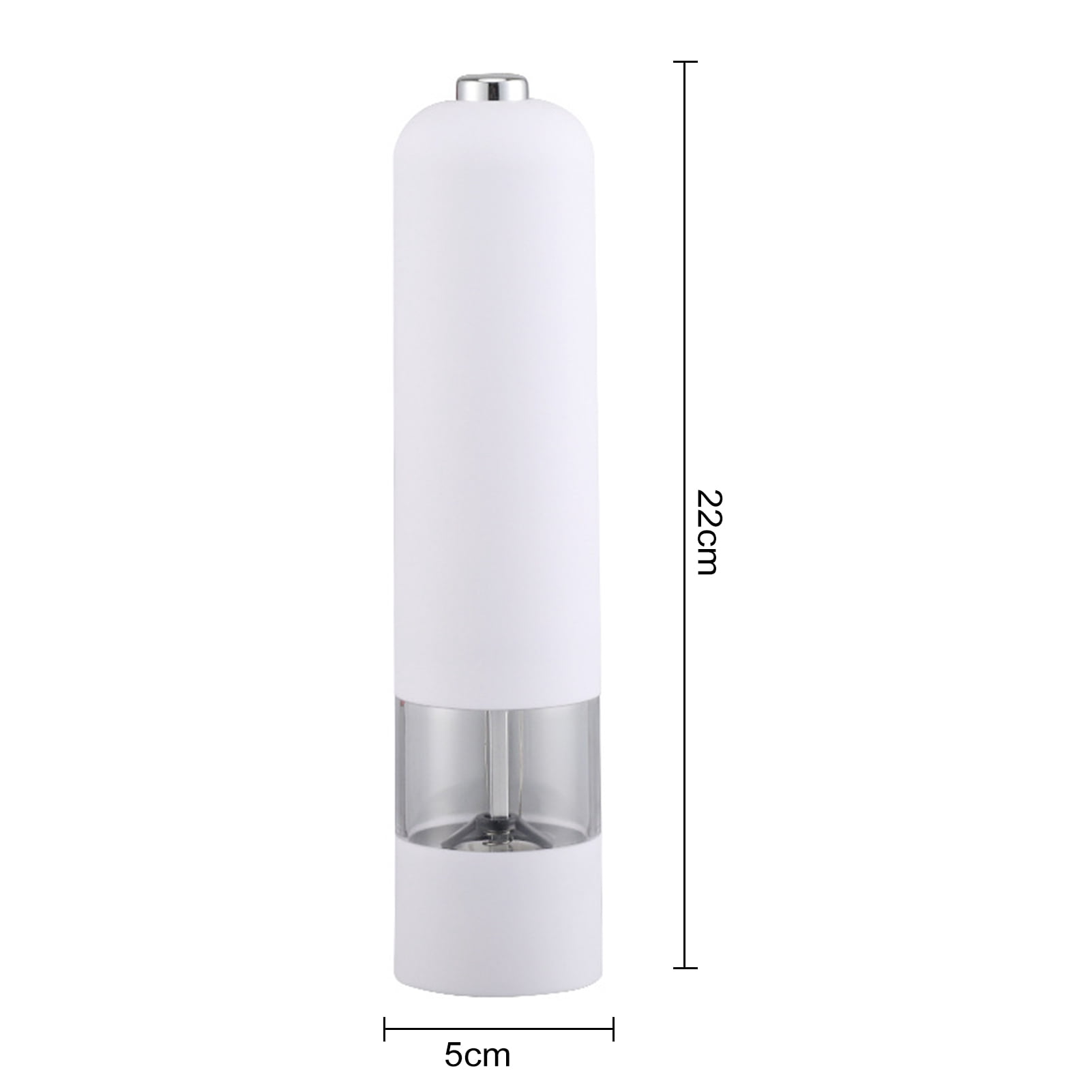 sunsanly Pepper Grinder Battery Powered Electric Salt Grinder Adjustable Coarseness Pepper Mill for Home Kitchen