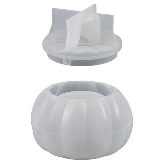 WNFJR Pumpkin Jar Molds Silicone Resin Jar Mold with Lid Box Container Resin Mold Trinket Jewelry Holder Candy Storage Box Epoxy Resin Casting Mold for DIY Art Craft Resin Supplies