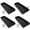 Black, variant on 4 Pack Gutter Downspout Extensions,Rain Gutter Downspout Splash Block,Downspout Diverter,Down Spout Drain Extension,Gutter Splash Prevention Device for Cement Floor Lawn Ground