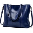 thumbnail image 1 of LHSHIDU Faux Leather Tote Bag for Women Large Capacity Handbag Top Handle Satchel Fashion Shoulder Bag Crossbody Bag Purse, 1 of 7
