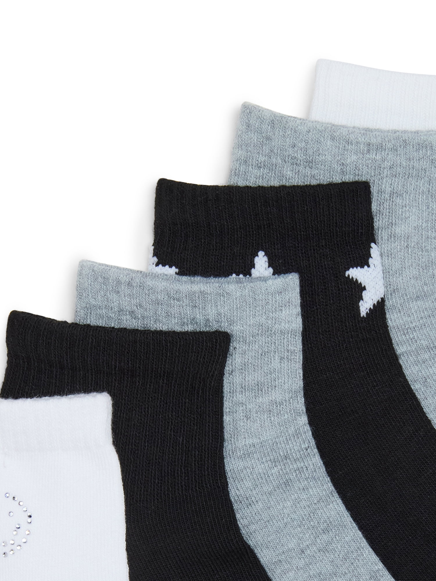 Madden NYC Women's Quarter Sock, 6-Pack, Fits Shoe Size 5-10