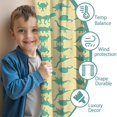 thumbnail image 3 of Blackout Kids Curtains,LightYellow Green Dinosaurs Silhouettes Pattern Childrens Insulated Curtains Set Of 2,Bedroom Essentials,Toddler Room Decor 42"x84", 3 of 5