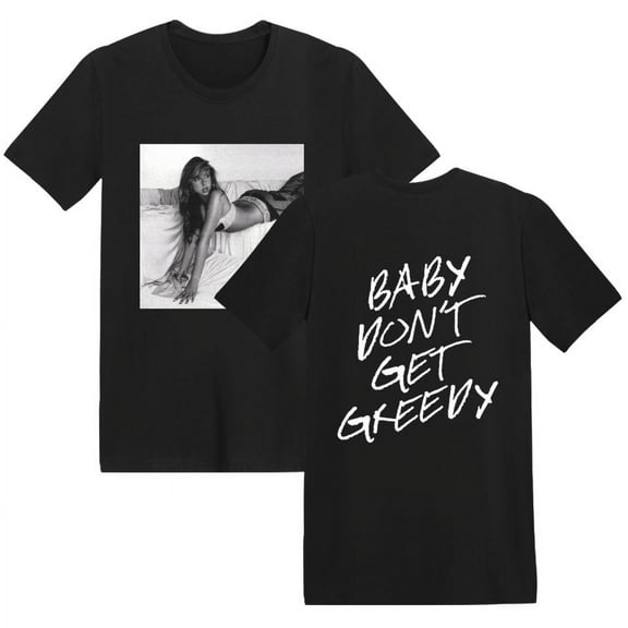 Leveorch Tate Mcrae T-shirt Singer Merch Greedy T-shirt Women Men Casual Short Sleeve Tee