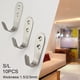thumbnail image 4 of KDJ Stainless Steel Wall Mount Single Hook, Heavy Duty Rustproof Coat Hanger for Kitchen Bathroom Bedroom Living Room Office Hotel, 10 Pack Silver (S-1.5mm), 4 of 8
