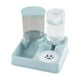thumbnail image 3 of Dispensador de agua y comida para mascotas, cuenco desmontable para comida y agua para gatos y perros. verde, 3 of 9