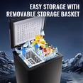 thumbnail image 3 of JIEJIA Compact Freezer 2.4 cu ft Environmental Chest Freezer, Mini Freezer with 7 Gear Adjustable Temperature, Removable Storage Basket, Energy Saving, Black, 3 of 9