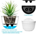 thumbnail image 4 of Manunclaims Wall Planters Hanging Flower Pots, Premium Self Watering Succulent Window Balcony with Holes Plastic Planter Holder Mount for Bedroom Indoor Plants Outdoor Garden Deck Railing Fence, 4 of 8